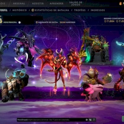 CONTA COM 8 ARCANAS: ES, WK, WR, QOP, VOID, RAZOR, OGRE, SF