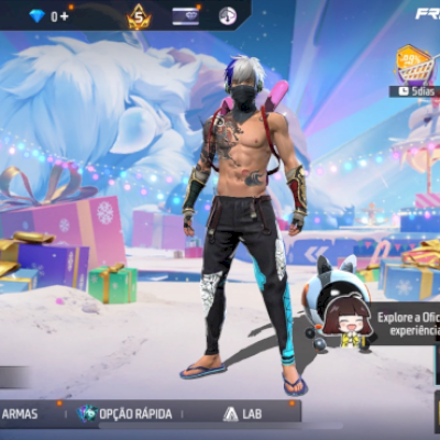 CONTA FREE FIRE GEMADA + ITENS RAROS