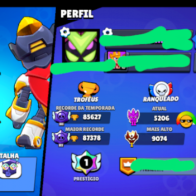 CONTA RARA BRAWL STARS | PIN R35 ORIGINAL | TOP 1 GLOBAL | SKINS EXTINTAS