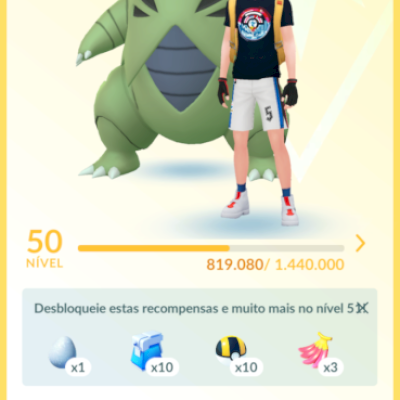 CONTA LEVEL 50| CRIADA EM 2020 | 186 shinys | 72 lendarios | sem fly | 40 traje|