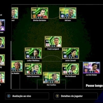Conta eFootball Steam GER 3255 | Adriano 107, Hazzard 109 , Maldini 109