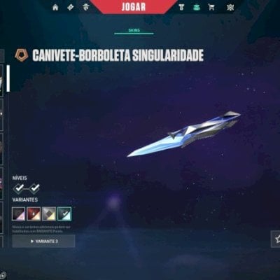 CONTA DE VALORANT COM 3 FACAS E 6 VANDAL FULL ACESSO