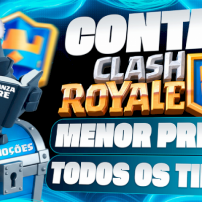 (MENOR PREÇO) CONTAS DE CLASH ROYALE DE TODO TIPO l FULL ACESSO + ENTREGA RÁPIDA