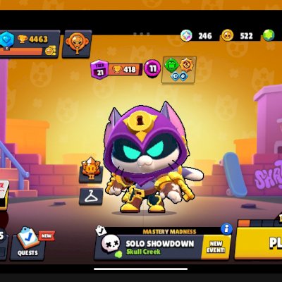 Uma conta como men kit level 11, Sandy Spike de hiperchard com mais 19 brawlers.