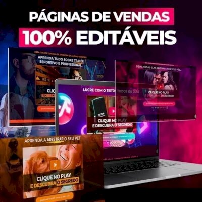 4 Mil Páginas de Vendas Elementor Pro - Templates de Alta Conversão