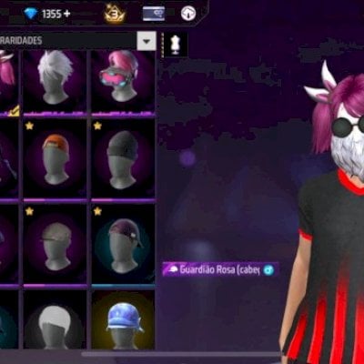 Nível 62 , +3k de like, angelical vermelha, barbinha, cabelo Mandela , ump att
