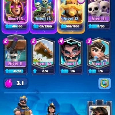 Conta Clash Royale nível 36 arena 21 8k de troféu