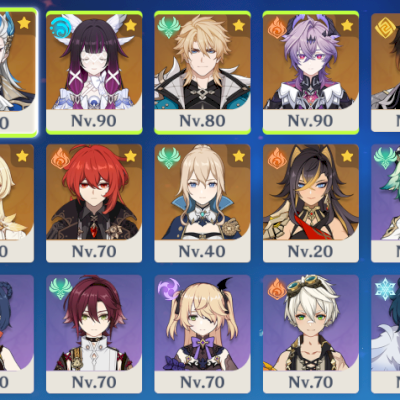 DURIN COM BISS + NEUVILLETTE + VARKA + COLUMBINA + ZHONGLI