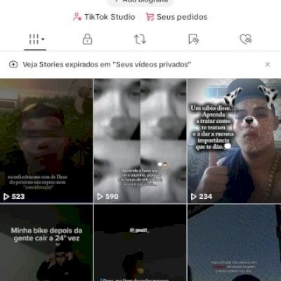 Conta de tiktok 219 seguidores com engajamento bom