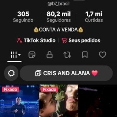 CONTA TIKTOK - FUTEBOL 80K SEGUIDORES - 1,7 MILHÕES CURTIDAS