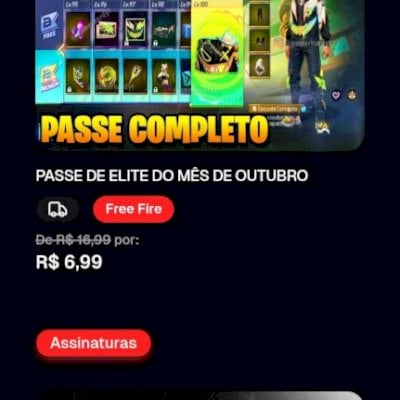 PASSE DE ELITE E OUTROS PRODUTOS EXTREMAMENTE BARATOS
