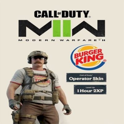 COD MODERN WARFARE III + 1 HR 2XP SKIN DE OP BK DLC