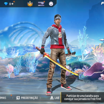 Conta free fire,com skin katana cobra , com gmail