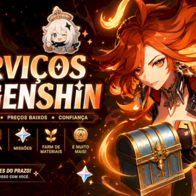 SERVIÇOS GENSHIN IMPACT | EXPLORAÇÃO, UP DE PERSONAGENS & ARMAS | NALY PILOTING