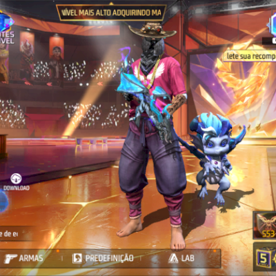 CONTA DE FREE FIRE 1, 2, 7, E 13