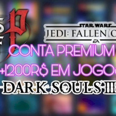 CONTA STEAM: TRILOGIA DARK SOULS+ LIES OF P+ STAR WARS JEDI+ NARUTO/DBZ(35JOGOS)