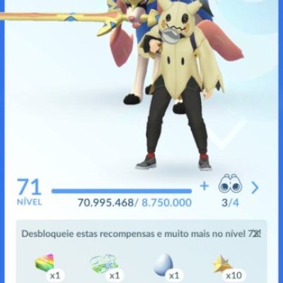 Conta Pokémon go level 71