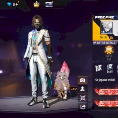 Conta free fire pronta pra iniciar ja com patente e nível alto