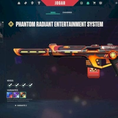 CONTA VALORANT PHANTOM RADIANT ENTERTAINMENT SYSTEM - PLATINA 1 RANKED!