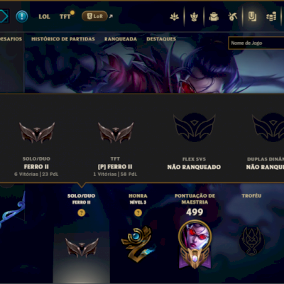 Ferro 2 com TODOS os Champs e 427 Skins ( ADC / MID / JG )