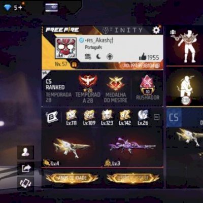 CONTA DE FREE FIRE GRMADA TOP .