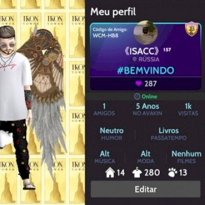 Vendo conta de avakin média