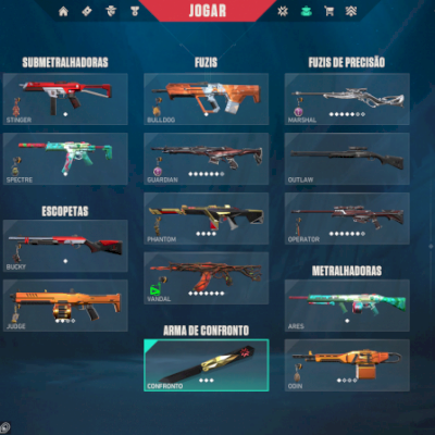 Conta com kit champions 2022, faca lok in e varias skins