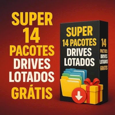 🎁 SUPER PACK COM 14 DRIVES LOTADOS DE FERRAMENTAS, CURSOS, SISTEMAS, APPS....