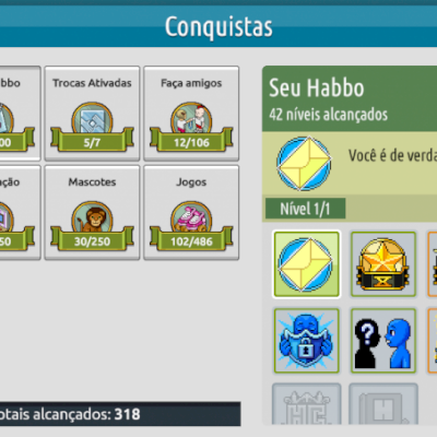 CONTA HABBO DE 2009 - MOBIS E EMBLEMAS RAROS