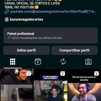 Vendo conta com 11,1k com 3.6m de visualizações