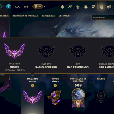 Mestre com TODOS os Champs e 64 Skins ( 208 PDL )