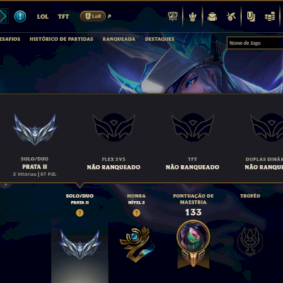 Prata 2 com 50 Champs e 16 Skins