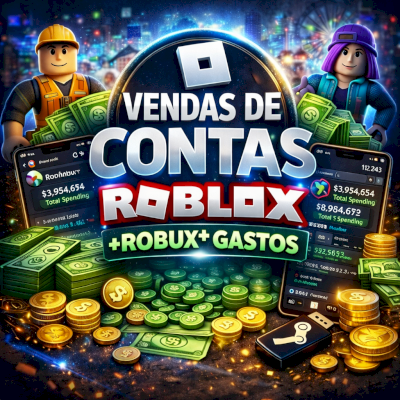 Contas Roblox Com Robux Gasto