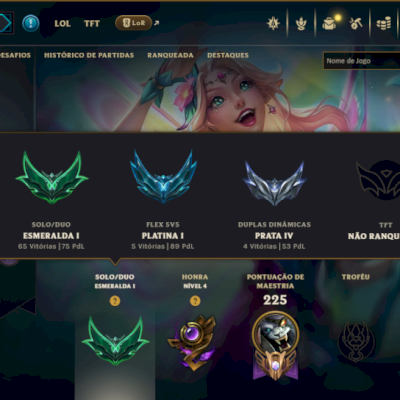 Esmeralda 1 com 75 Champs e 11 Skins