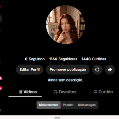 CONTA TIK TOK 1,1K SEG E 1,4K DE CURTIDAS (CONTAS TIK TOK)