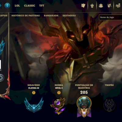 SKIN EXALTADA E MAIS MITICAS PLATINA