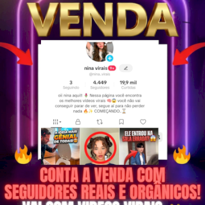 VENDO CONTA DO TIK TOK SUPER ENGAJADA.