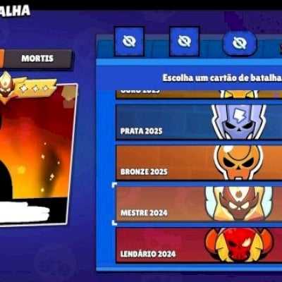 Conta 2019 Todos os Brawlers + Cartão de batalha full mestres antigo