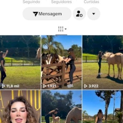 Vendo conta do tik Tok bem engajada
