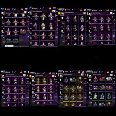 Conta Rara | 1º, 2º e 3º Passe de Elite | 131 Skins | Emotes Raros