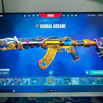 CONTA VALORANT SUPER RARA -18 VANDAL E 12 FACAS +SKINS LEIA A DESCRICAO