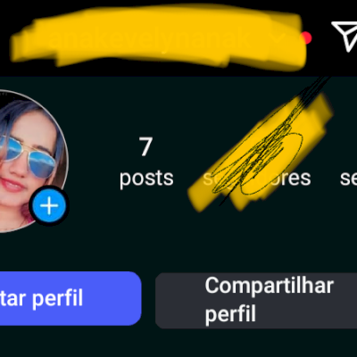 CONTA DE INSTAGRAM FEMININA