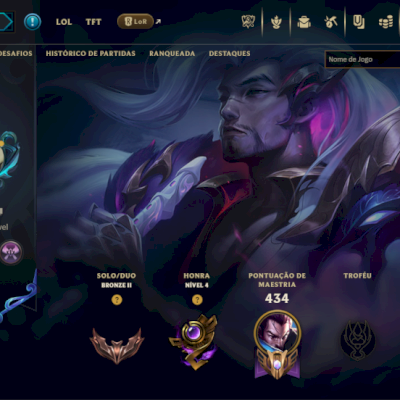conta de LOL com varias skins pode trocar email senha tudo