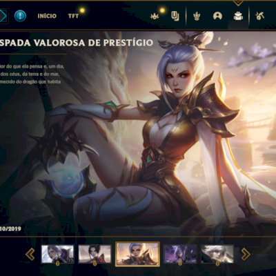 Conta NÍVEL 136, 51 SKINS | • RIVEN PRESTÍGIO (SKIN LIMITADA E RARÍSSIMA)