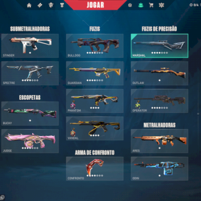 Vendo conta do Valorant com skins exclusivas, 4.700 gastos.