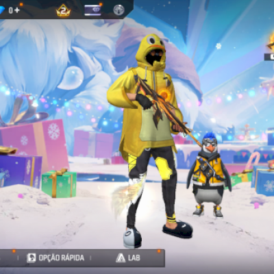 Conta Freefire LVL 11 +Angelical Amarela+ TROCA NICK