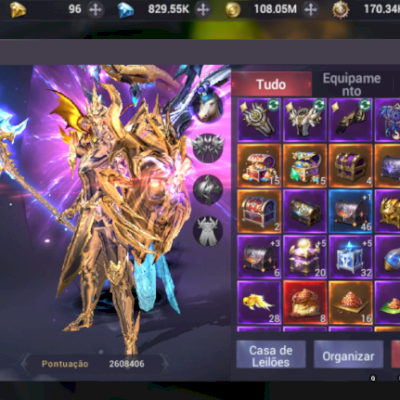 MAGO, 179M DE CP, MU DARK AWAKING, VIP 8, TOP 3 DO SERVIDOR COM BASTANTE RECURSO