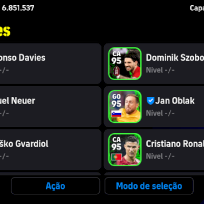 CONTA EFOOTBALL CARTAS RARAS E 2 BLITZ COOLER