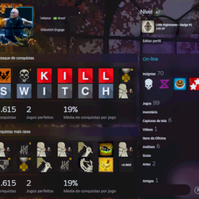 CONTA STEAM LVL 47 COM +95 JOGOS! [FULL ACESSO]