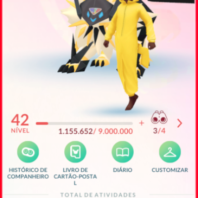 Conta lv 42 com mais de 200 lendários e Ave de gala